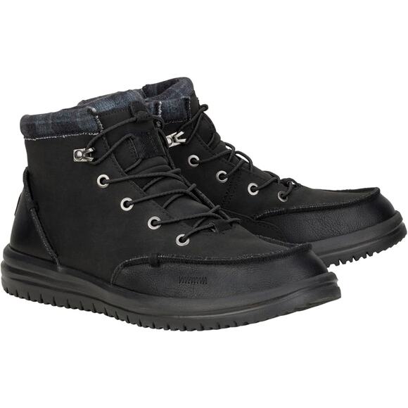 NWT Hey Dude Mens Bradley Black 8 Medium - Picture 1 of 6